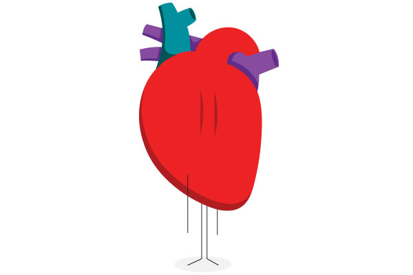 icon symbol of a heart valve
