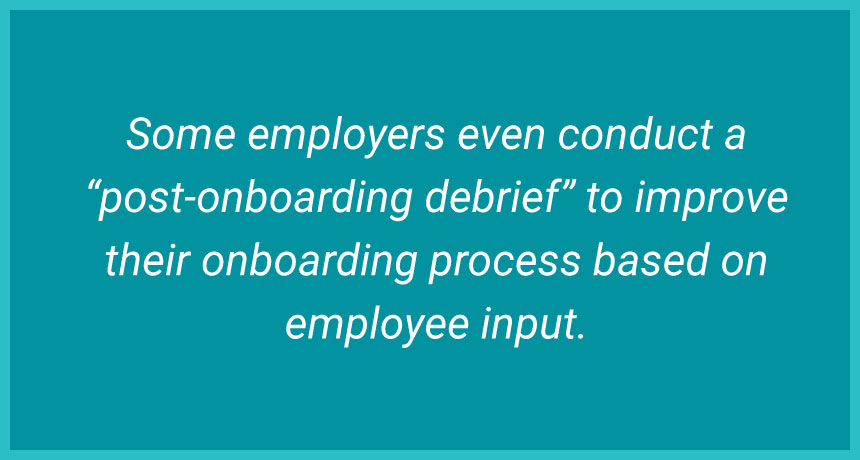 text quote explaining the importance of post onboarding for temporary employees